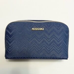 Unopened Missoni for Delta Blue Zigzag Amenity Pouch